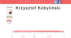 Desktop Screenshot of krzysztofkobylinski.com
