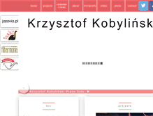 Tablet Screenshot of krzysztofkobylinski.com
